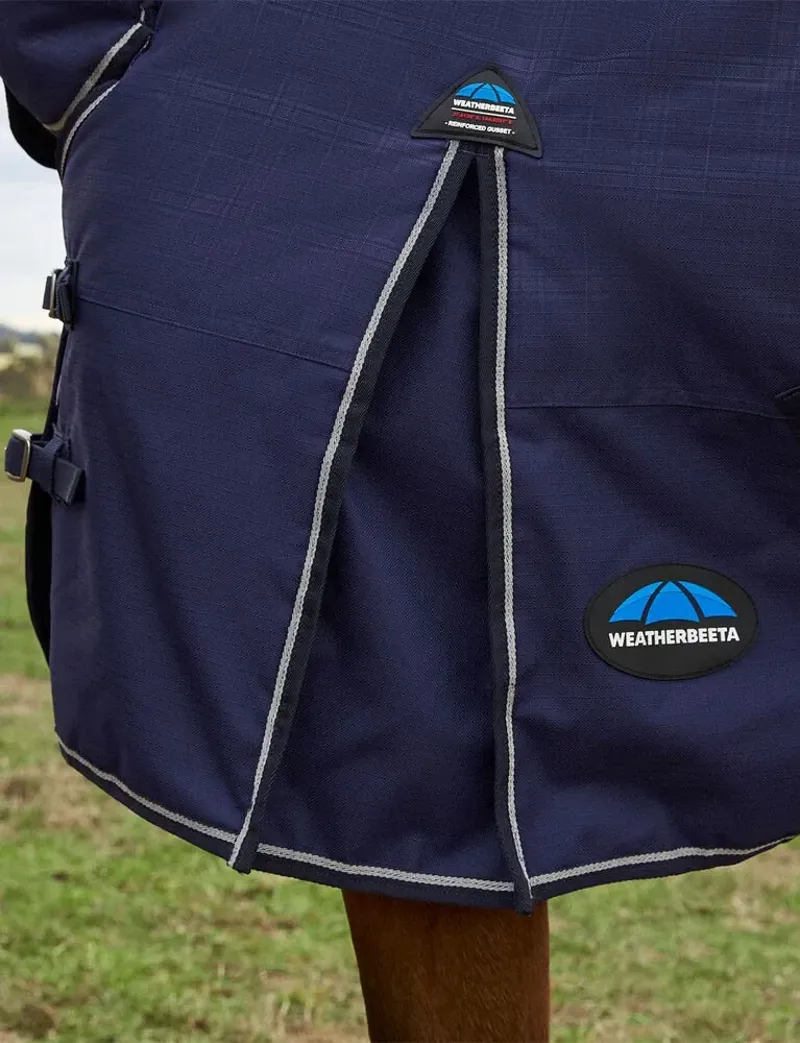 Weatherbeeta Comfitec Prelim Combo 220g Turnout Rug in Navy Plaid-5