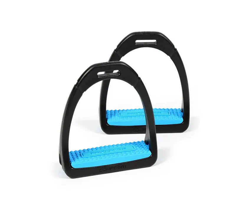 Compositi Premium Profile Stirrups Childs in Bright Blue