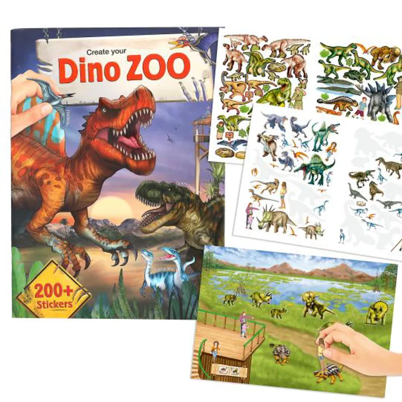 Create Your Dino Zoo Sticker Book