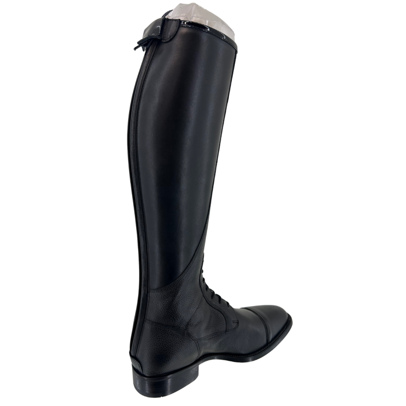 De Niro Salentino Tall Riding Boots in Glitter Black-3