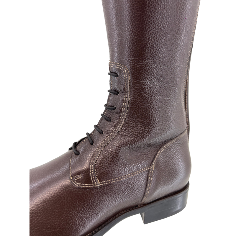De Niro Salentino Tall Riding Boots in Ice Bronzo-4