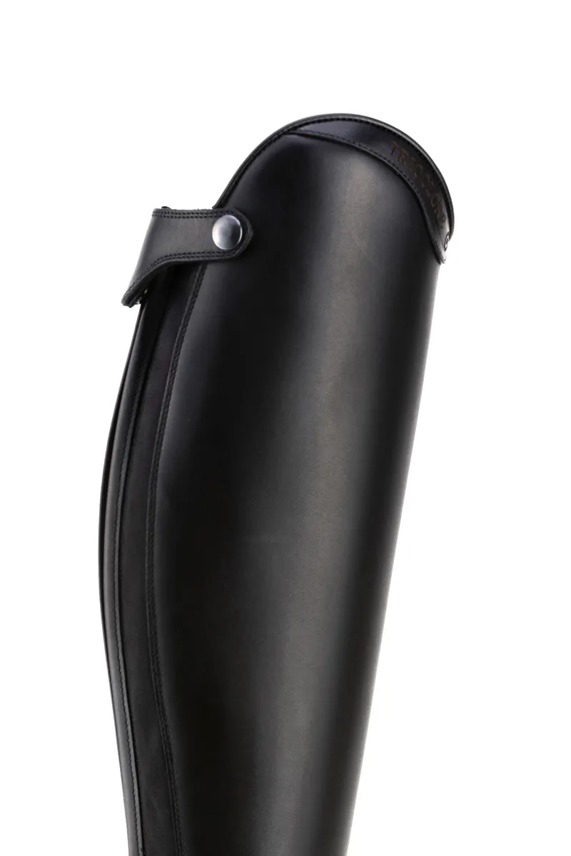 DeNiro Italo Laced Tall Riding Boots Short Height in Black-4