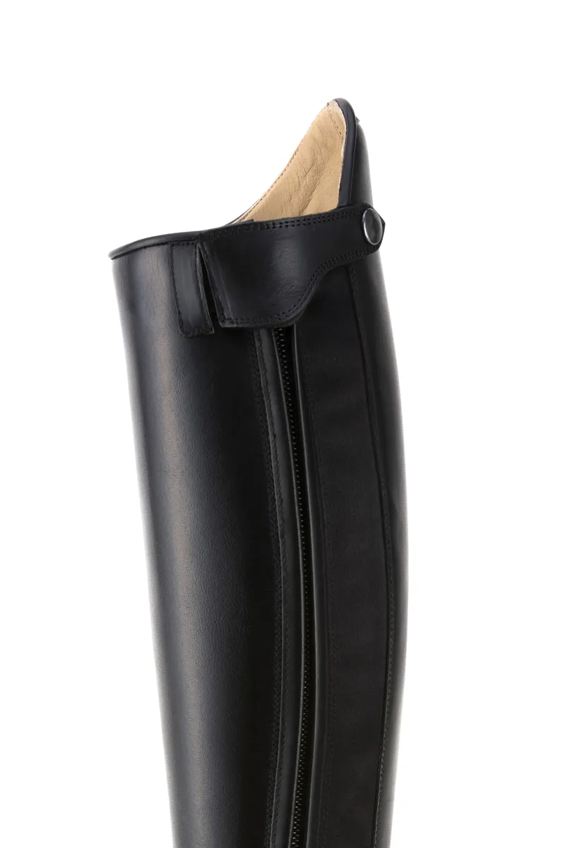 DeNiro Italo Laced Tall Riding Boots Short Height in Black-5