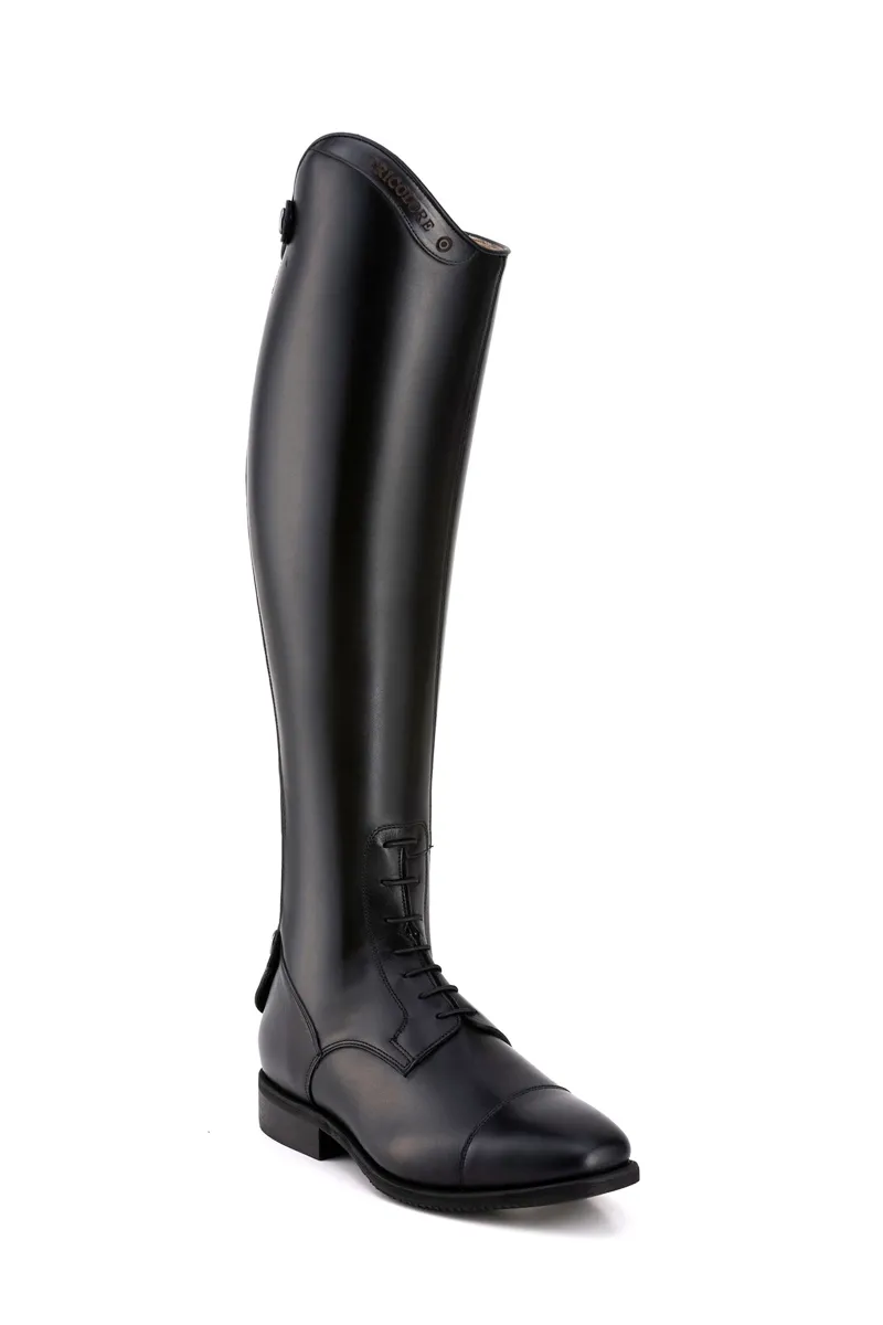 DeNiro Italo Laced Tall Riding Boots Regular Height in Black