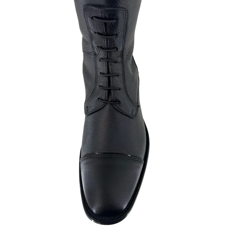 DeNiro Salentino Tall Riding Boots in Lucidi Black-6