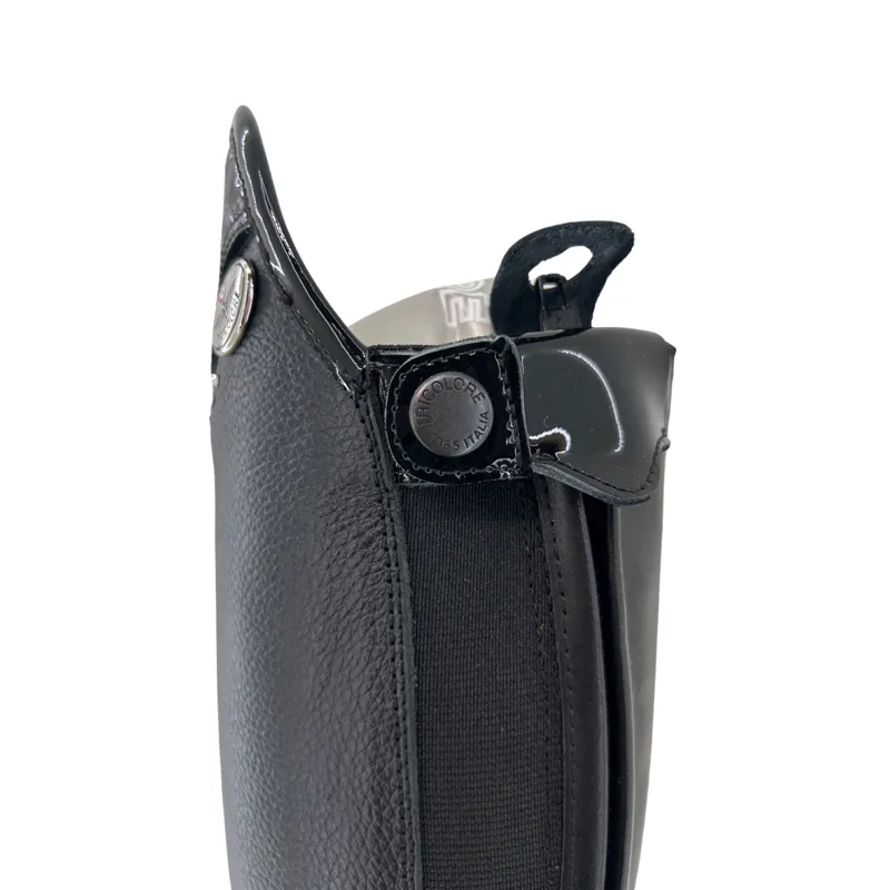 DeNiro Salentino Tall Riding Boots in Lucidi Black-5