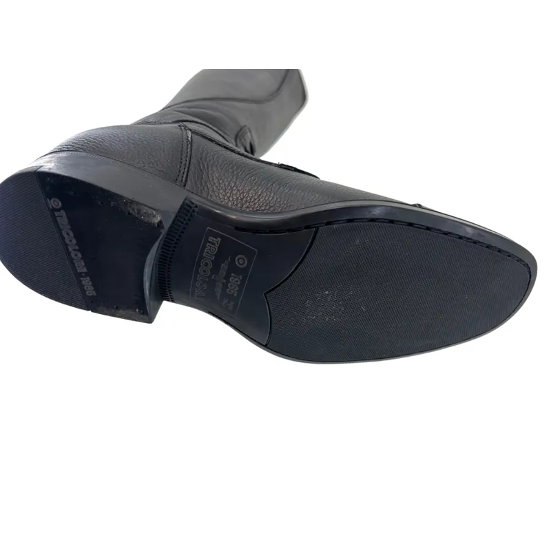 DeNiro Salentino Tall Riding Boots in Lucidi Black-7