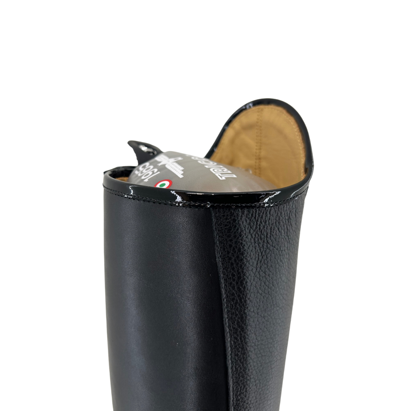 De Niro Salentino Tall Riding Boots in Lucidi Black-5
