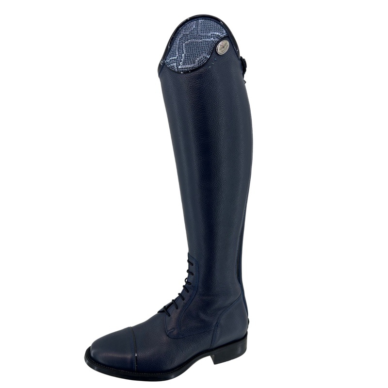 De Niro Salentino Tall Riding Boots in Regal Skye Blue-2