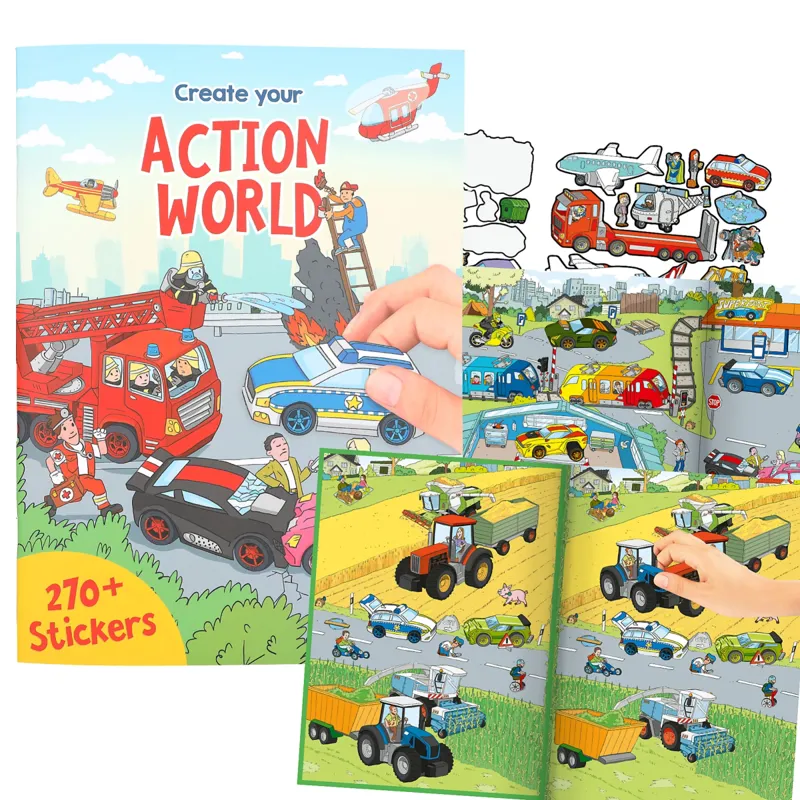 Depesche Create Your Action World Sticker Book-1