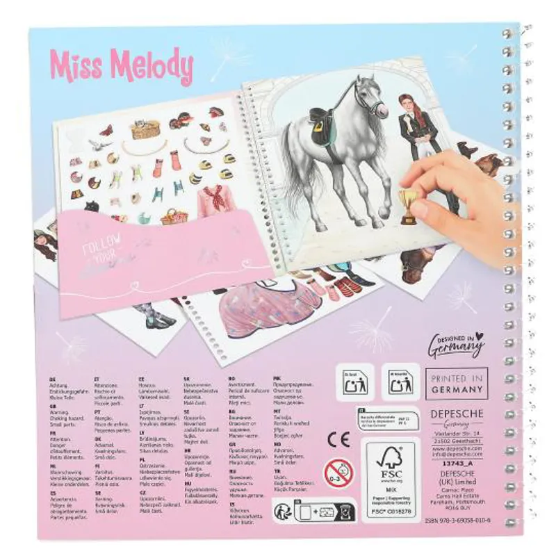 Depesche Miss Melody Dress Me Up Sticker Book-3