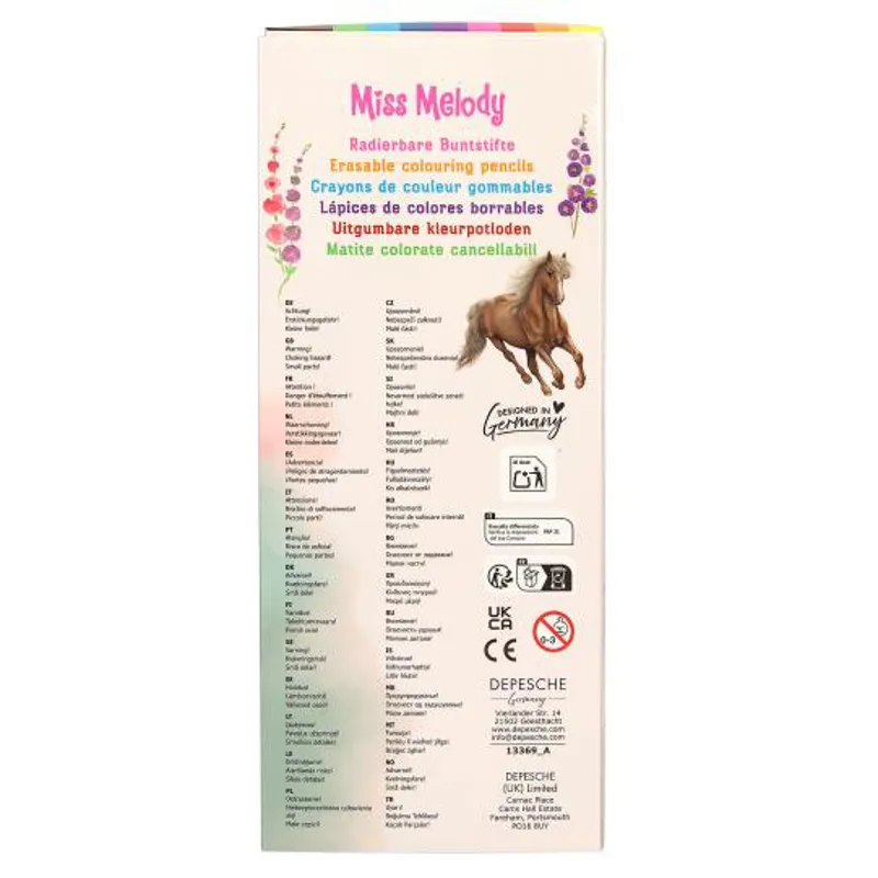 Depesche Miss Melody Erasable Colouring Pencils-2