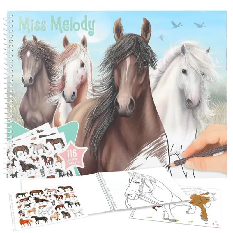 Depesche Miss Melody Horse Colouring Book-1