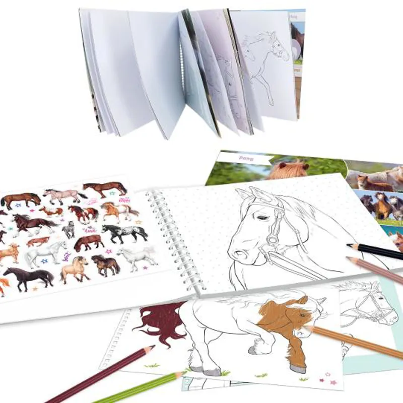 Depesche Miss Melody Horse Colouring Book-2