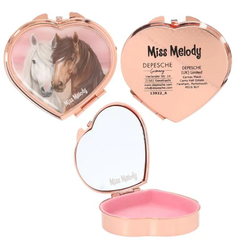 Depesche Miss Melody Metal Tin Heart Shaped With Mirror