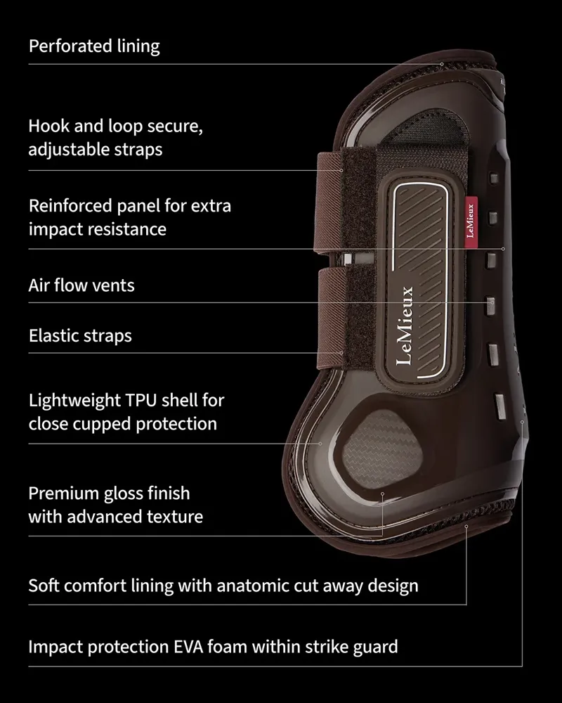 LeMieux Derby Shield Tendon Boot in Black-3