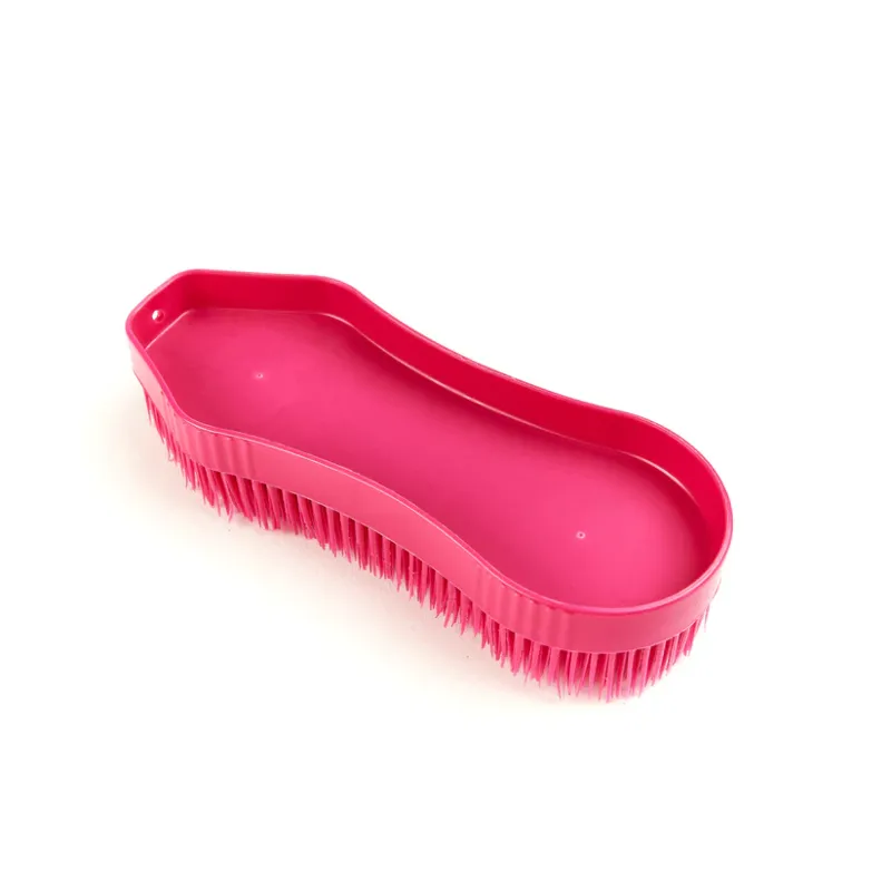 Shires EZI-GROOM Detangler Brush in Pink