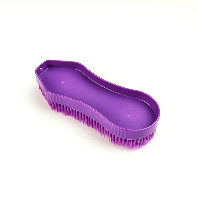 Shires EZI-GROOM Detangler Brush in Purple