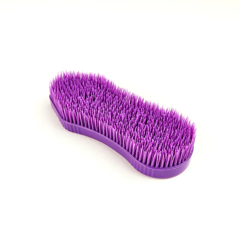 Shires EZI-GROOM Detangler Brush in Purple-1