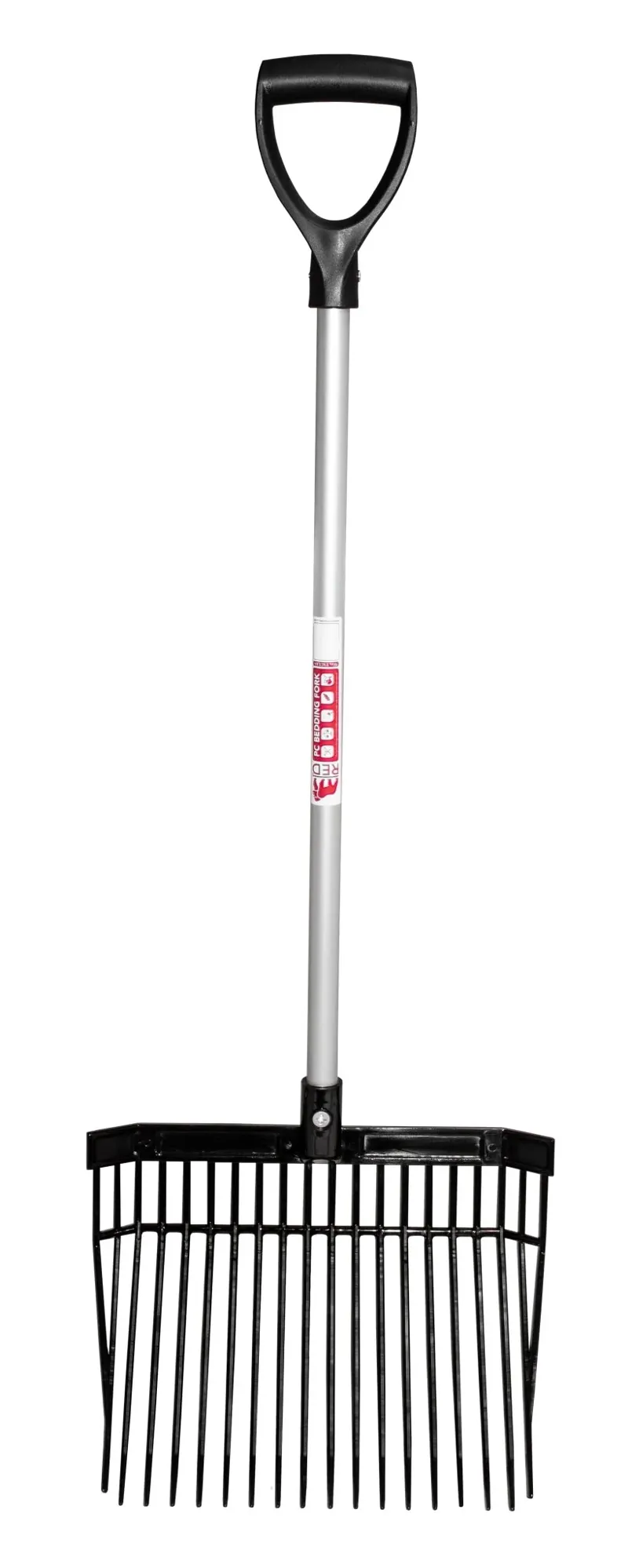 Red Gorilla Short Bedding Fork with D Handle in Black