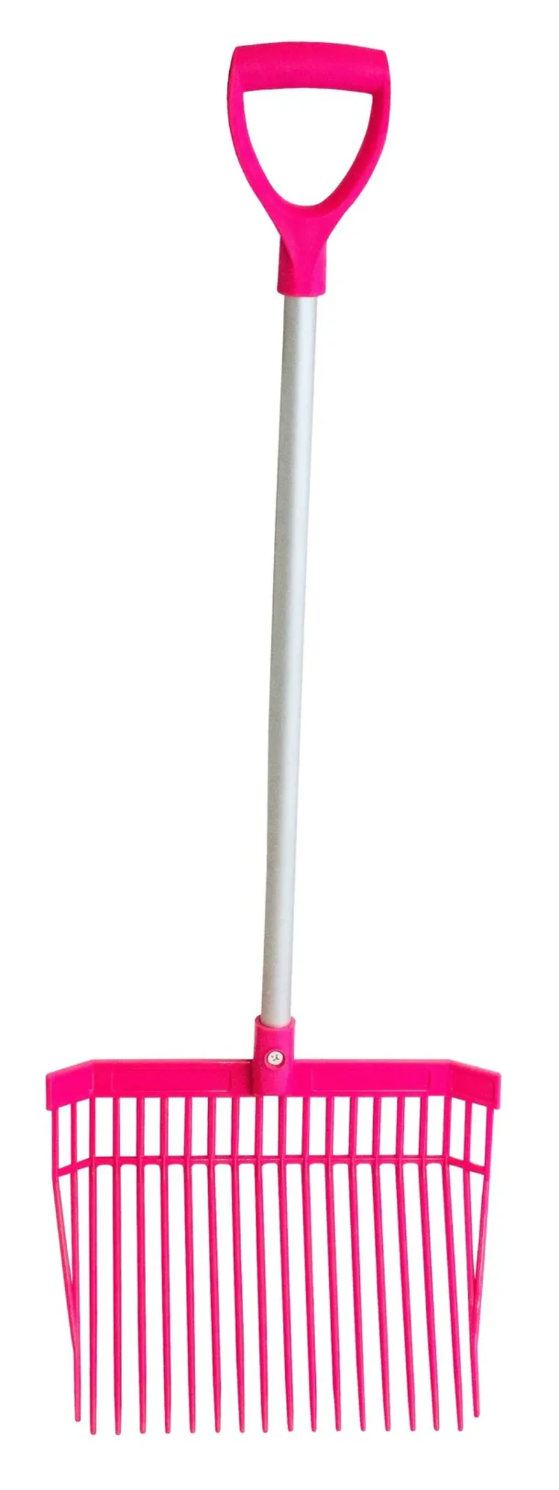 Red Gorilla Short Bedding Fork with D Handle in Pink