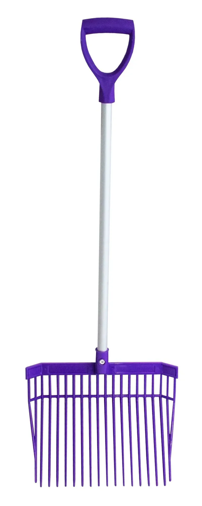 Red Gorilla Short Bedding Fork with D Handle in Purple