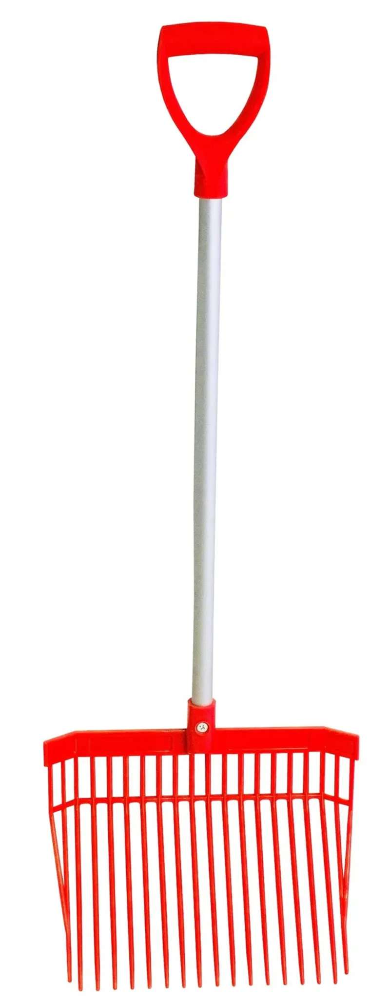 Red Gorilla Short Bedding Fork with D Handle in Red