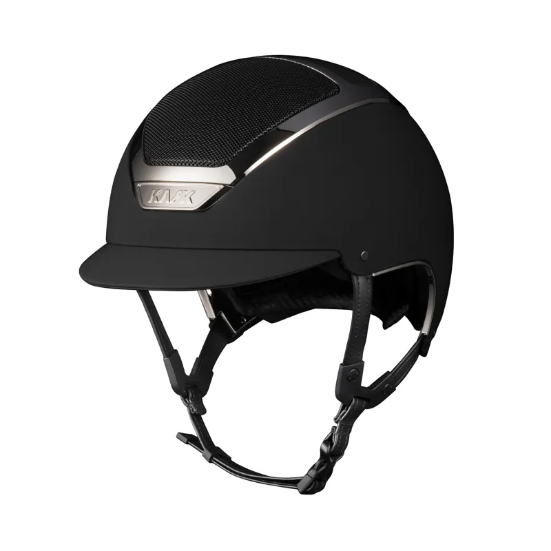 Kask Dogma Chrome II Riding Hat in Black and Silver