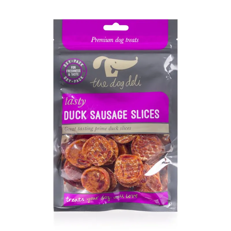 Petface Dog Deli Duck Sausage Slices Dog Treats