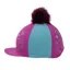 Hy Equestrian DynaMizs Ecliptic Hat Silk in Plum/Teal - WEB EXCLUSIVE