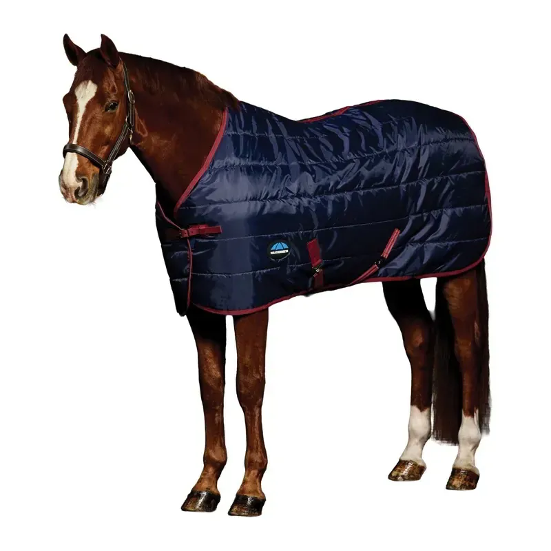 WeatherBeeta Stable Rug 100g in Navy and Burgundy-5