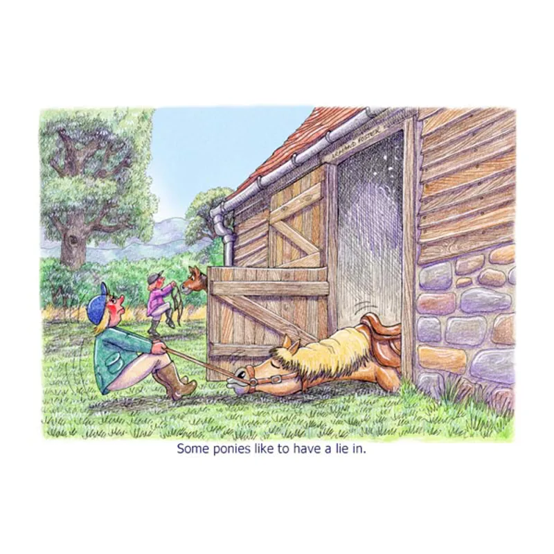 Elico Horse and Pony Greetings Card-2