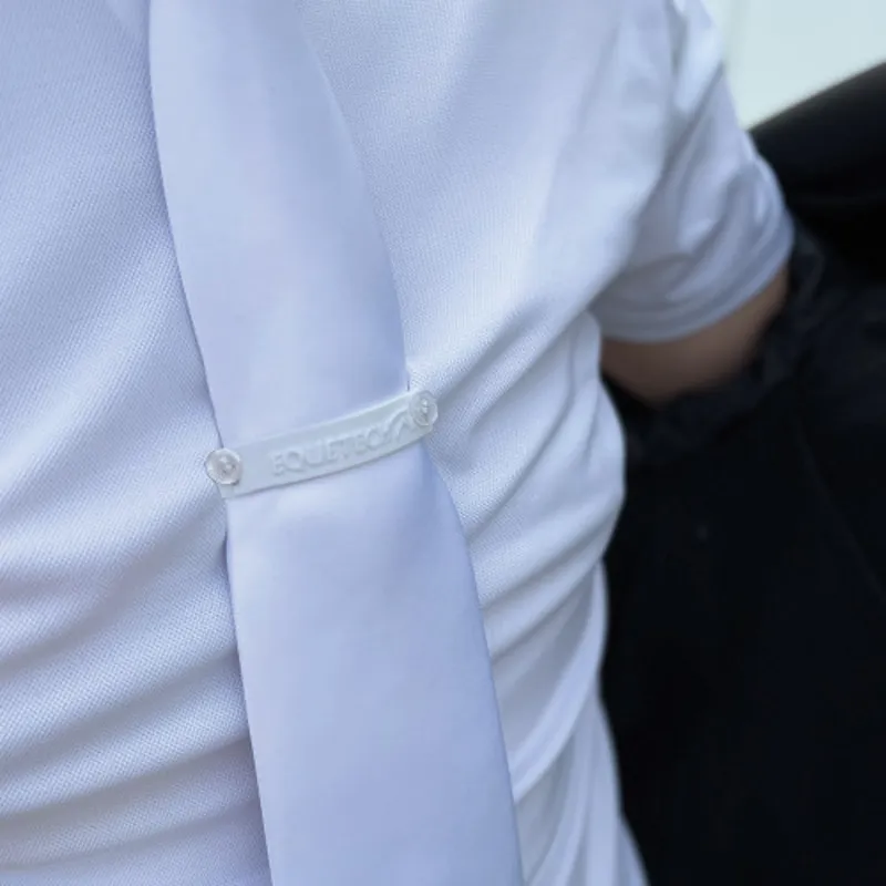 Equetech Elite Cool Competition Shirt Mens in White - WEB EXCLUSIVE-4