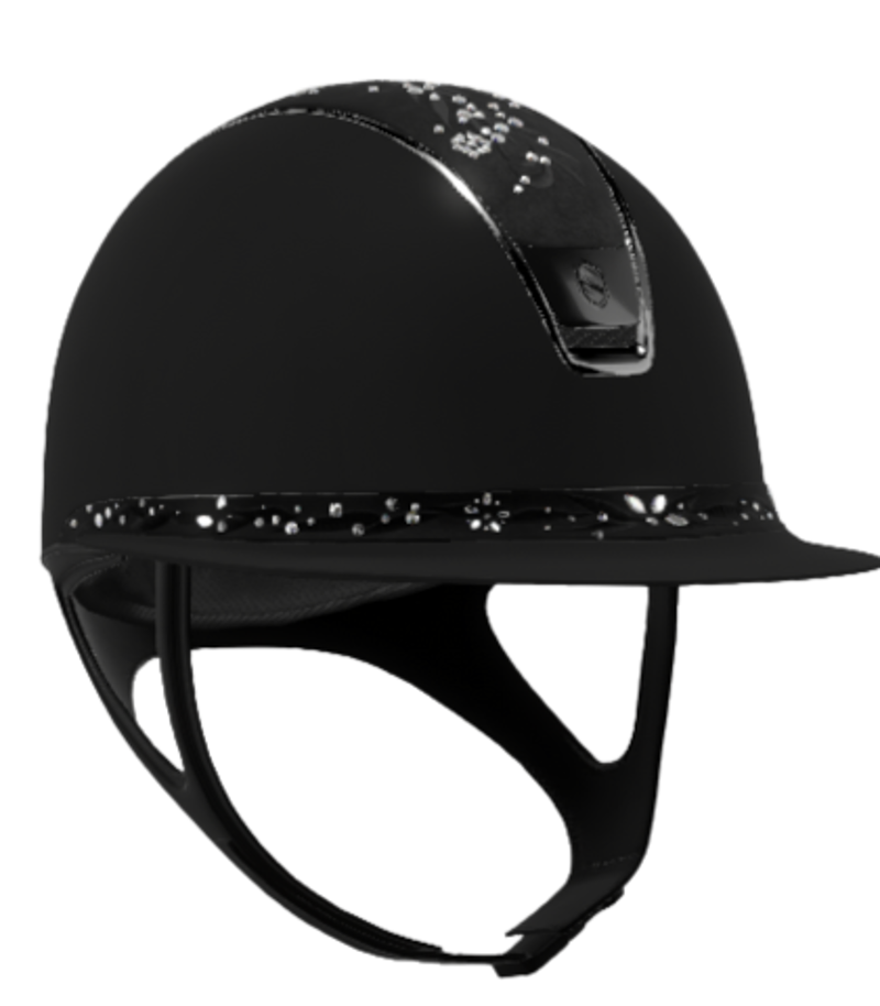 Samshield Miss 2.0 Matt Black with Flower Swarovski Jewellery Majestic Black