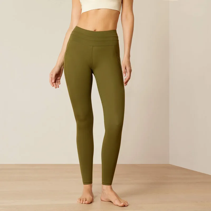 Ariat Eos 2.0 Full Seat Riding Tights Ladies in Winter Moss
