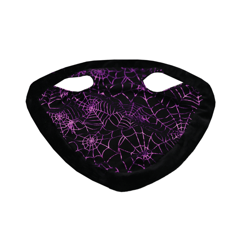 Equetech Cobweb Spider Halloween Horse Hat in Black and Purple