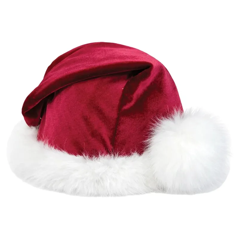 Equetech Deluxe Santa Hat Silk - Red-1