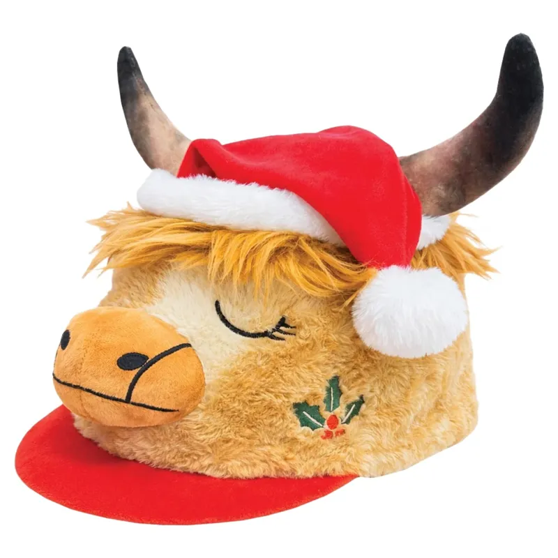 Equetech Holly Highland Cow Hat Silk