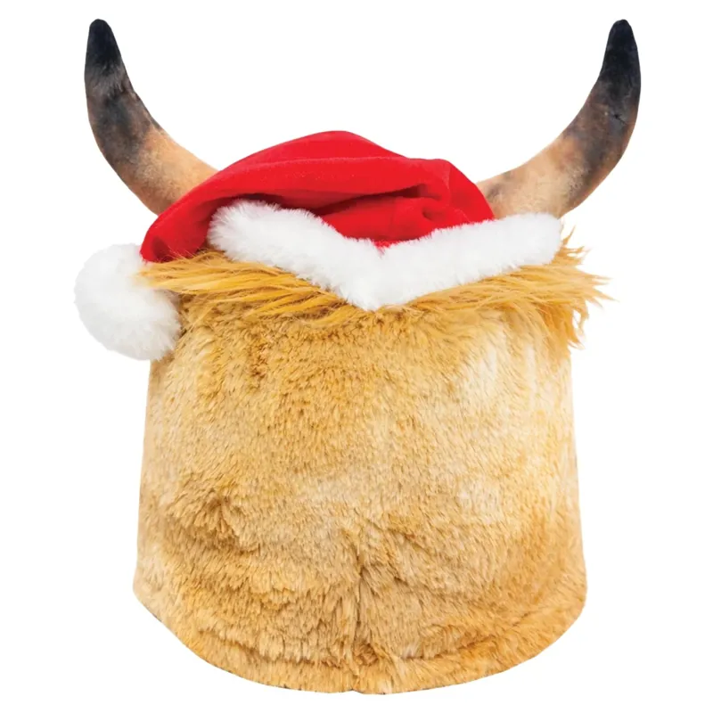 Equetech Holly Highland Cow Hat Silk-1