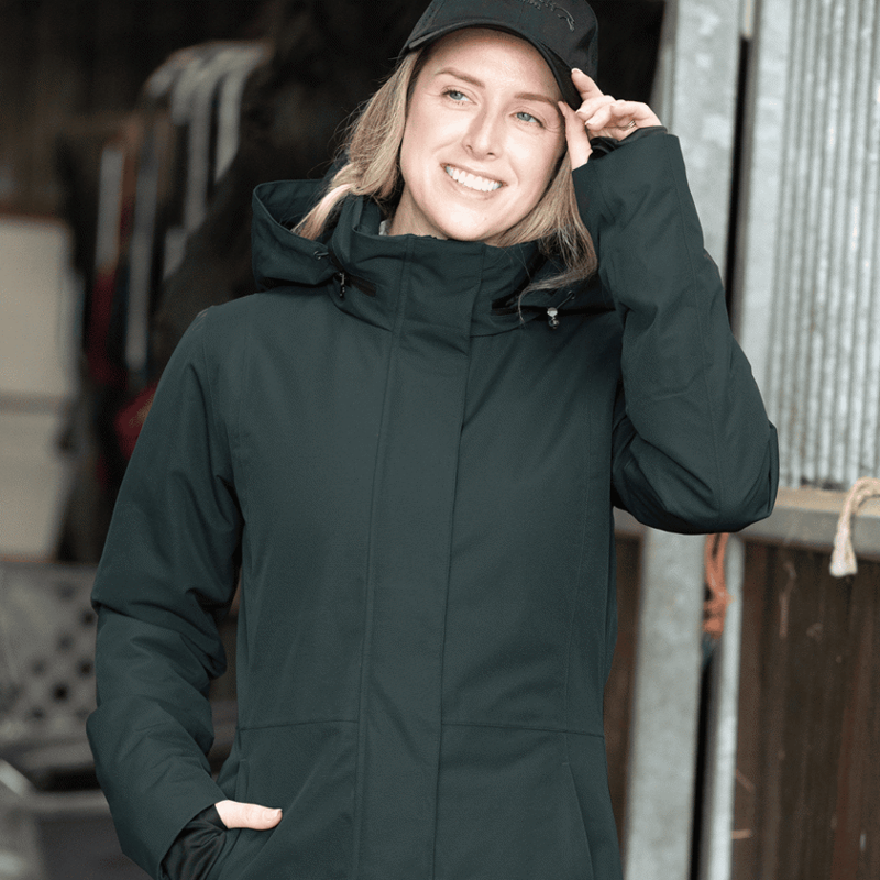 Equetech Imperial Deluxe Stretch Waterproof Jacket Ladies in Alpine-3