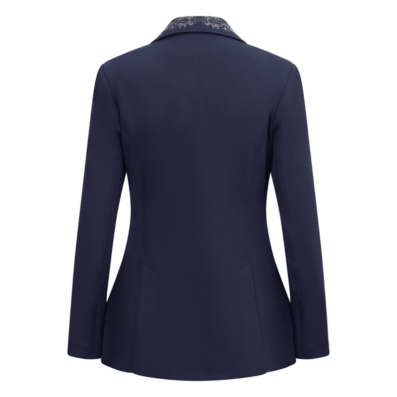 Equetech Crystal Showerproof Show Jacket Juniors in Navy-2
