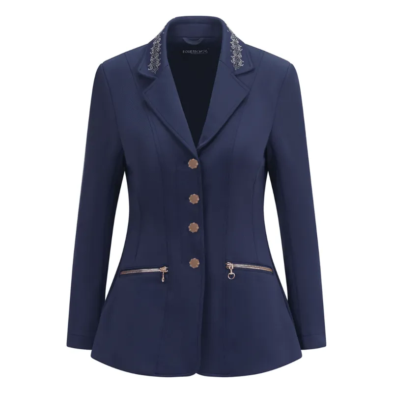 Equetech Crystal Showerproof Show Jacket Juniors in Navy