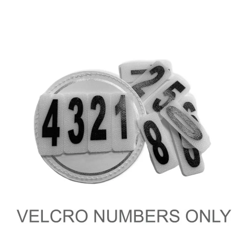 Equetech Spare Velcro Competition Numbers in White