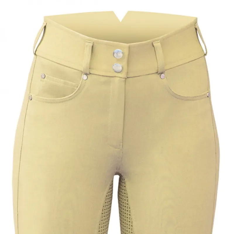 Equetech Ultimo Show Breeches Ladies in Buttermilk-4