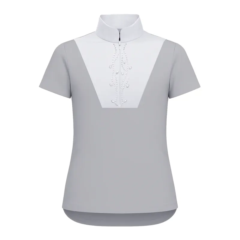 Equetech Virginia Competition Shirt Juniors in Grey