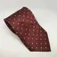 Equetech Polka Dot Adults Tie in Burgundy/Gold