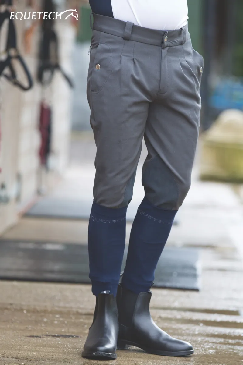 Equetech Men's Kingham Breeches in Grey-1