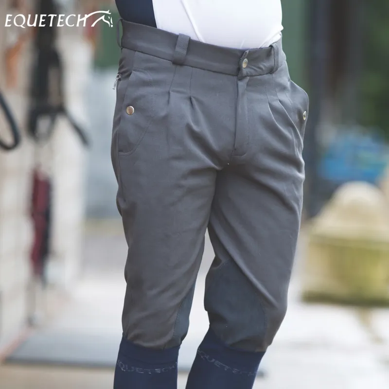 Equetech Men's Kingham Breeches in Grey-4