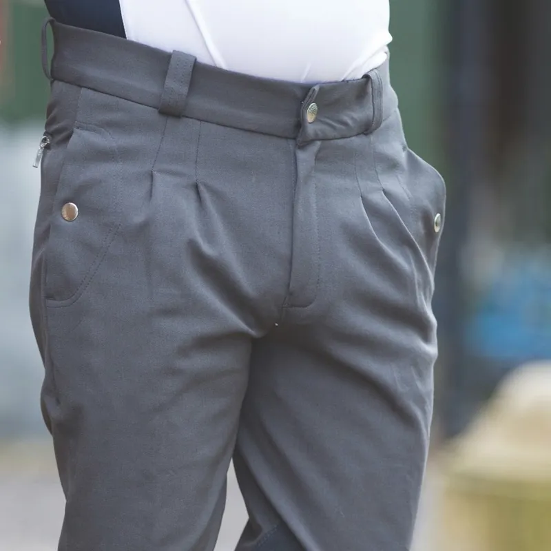 Equetech Men's Kingham Breeches in Grey-4