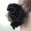 Equetech Velvet and Crystal Scrunchie in Black